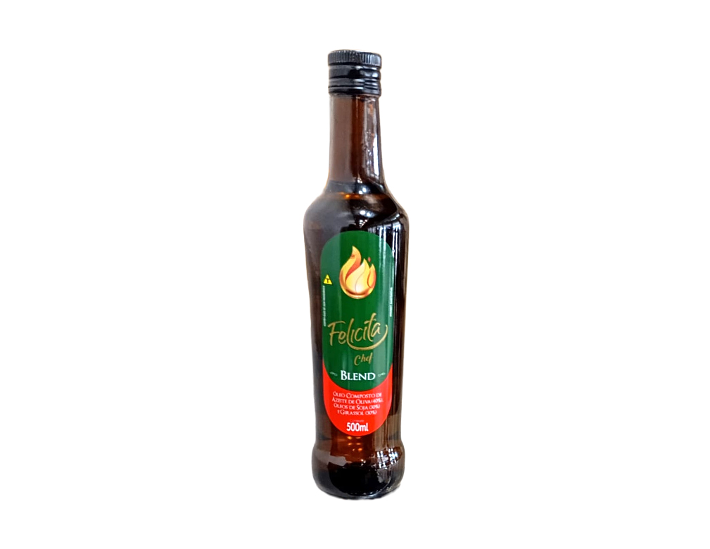 AZEITE COMPOSTO 40% OLIVA 30% GIRASSOL E 30% SOJA FELICITÁ 500 ML (CX 12 VD)